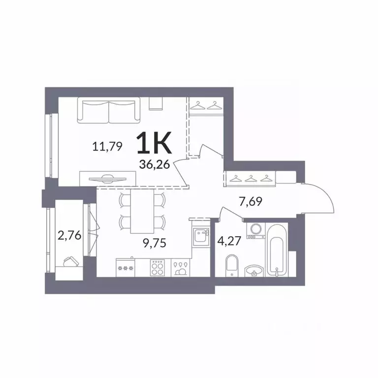 1-к кв. Новосибирская область, Новосибирск Горский мкр, Горская лагуна ... - Фото 1
