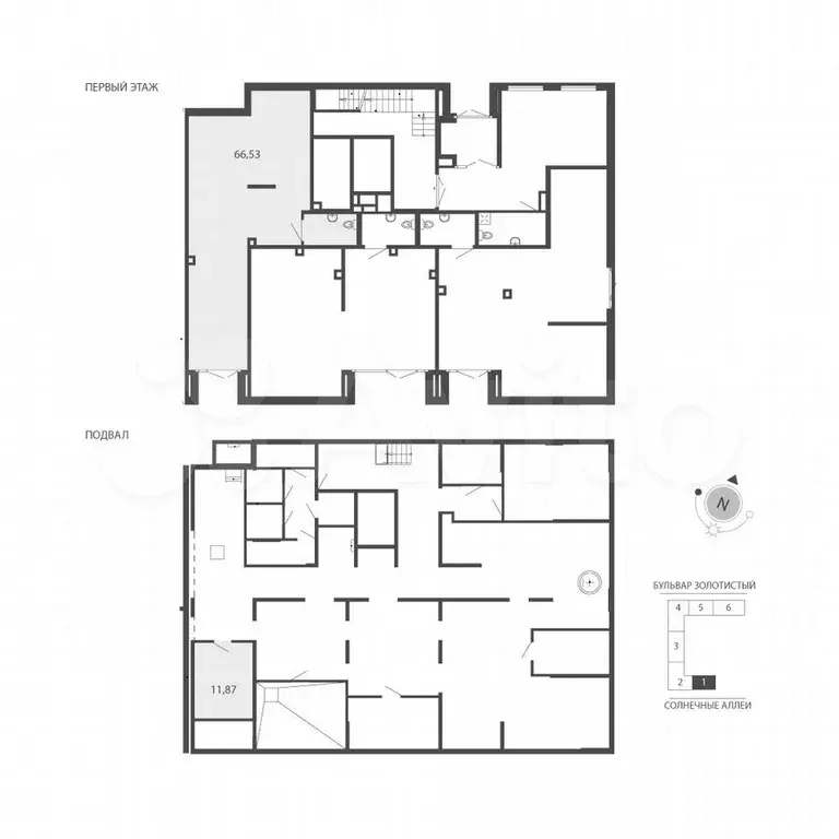 Продам помещение свободного назначения, 66.5 м - Фото 0