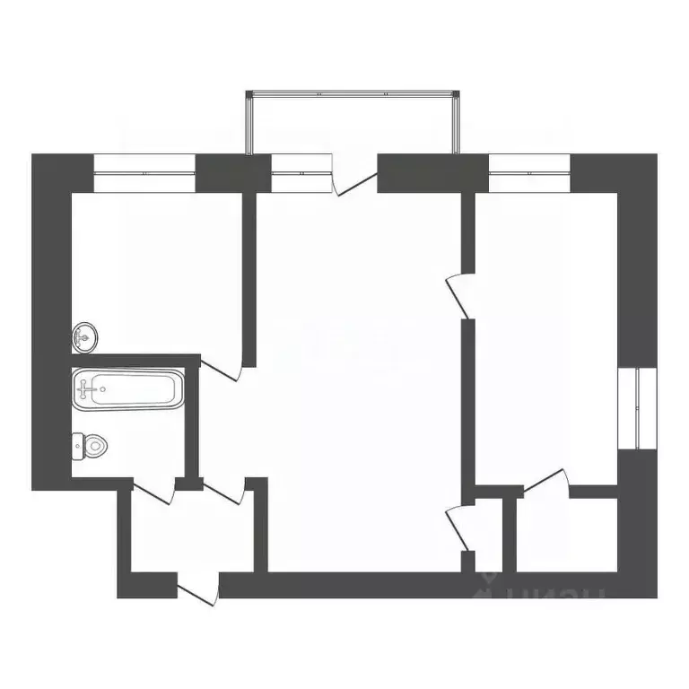 2-к кв. Кемеровская область, Юрга Московская ул., 10 (44.1 м) - Фото 1