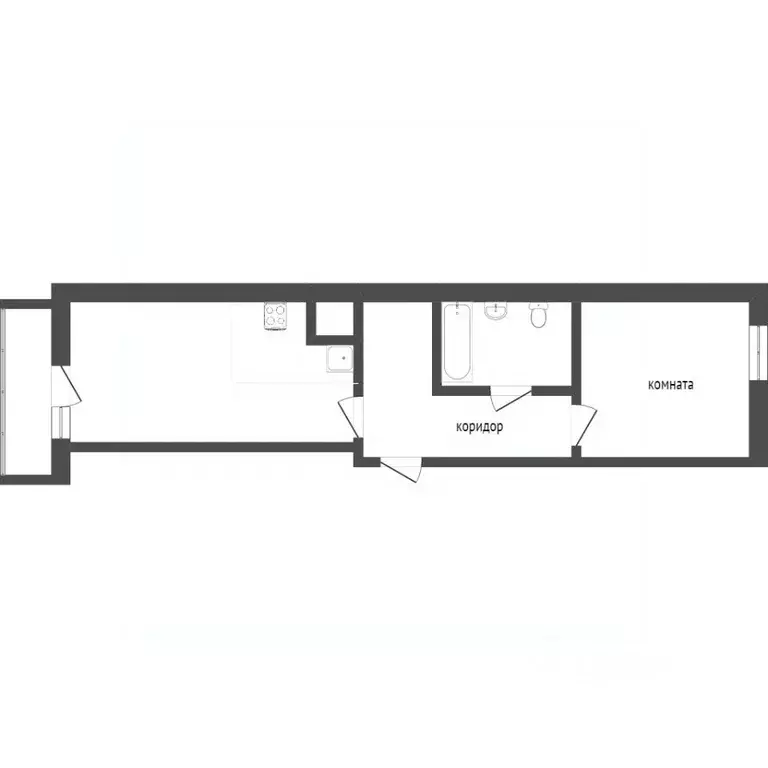 2-к кв. Бурятия, Улан-Удэ ул. Жердева, 42Бк1 (43.8 м) - Фото 1
