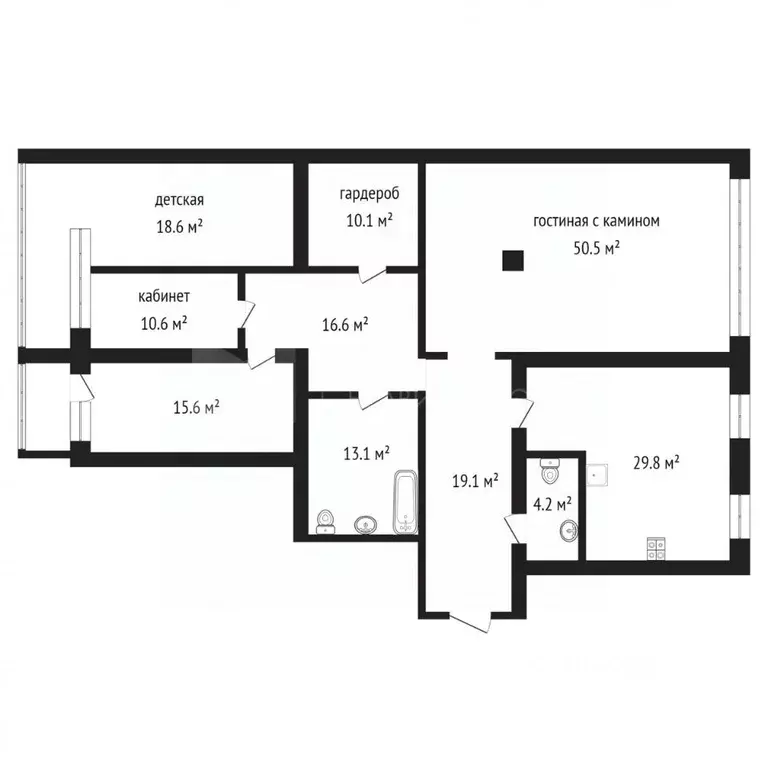 4-к кв. Тюменская область, Тюмень ул. 8 Марта, 2 (188.0 м) - Фото 2
