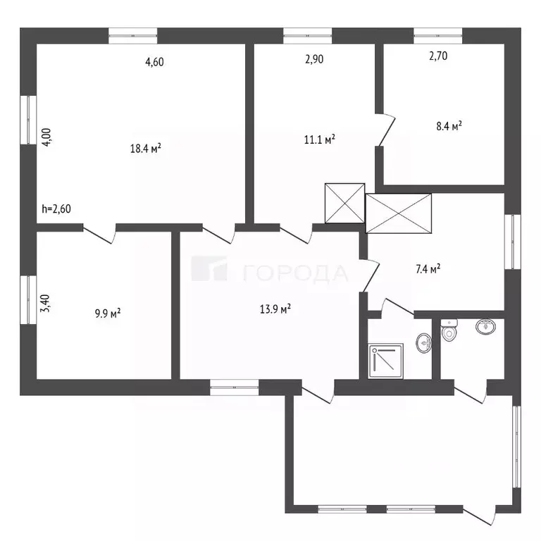 Дом в Кемеровская область, Прокопьевск Диагональная ул., 15 (72 м) - Фото 2