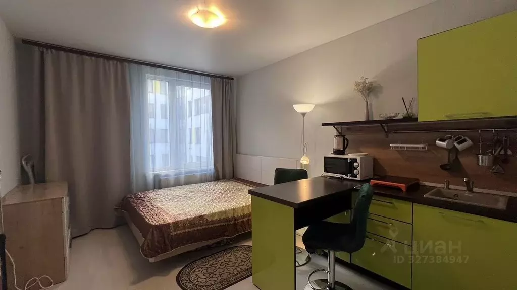 Студия Санкт-Петербург бул. Александра Грина, 1 (21.0 м) - Фото 1