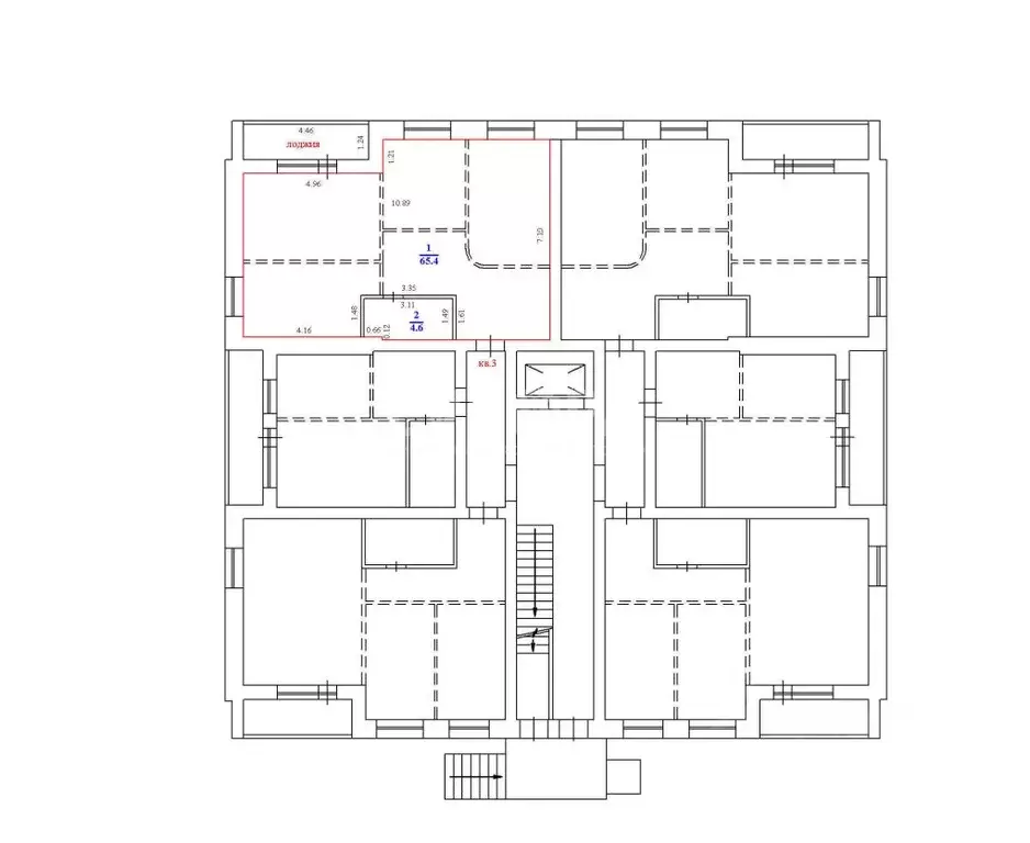 3-к кв. Ульяновская область, Ульяновск ул. Розы Люксембург, 8 (75.0 м) - Фото 2