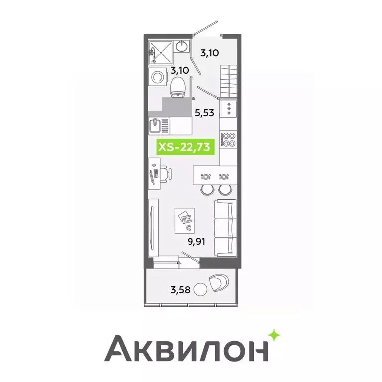 Студия Ленинградская область, Всеволожский район, Заневское городское ... - Фото 0