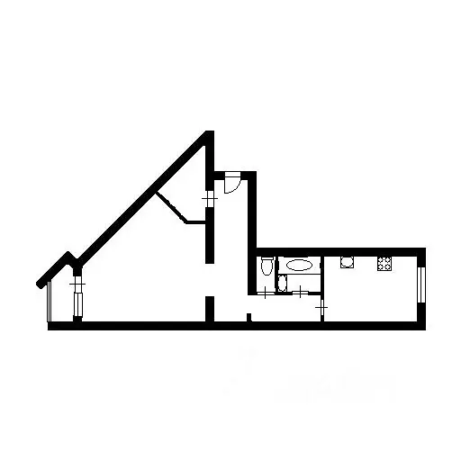 1-к кв. Ленинградская область, Гатчина ул. Красных Военлетов, 11 (50.8 ... - Фото 2