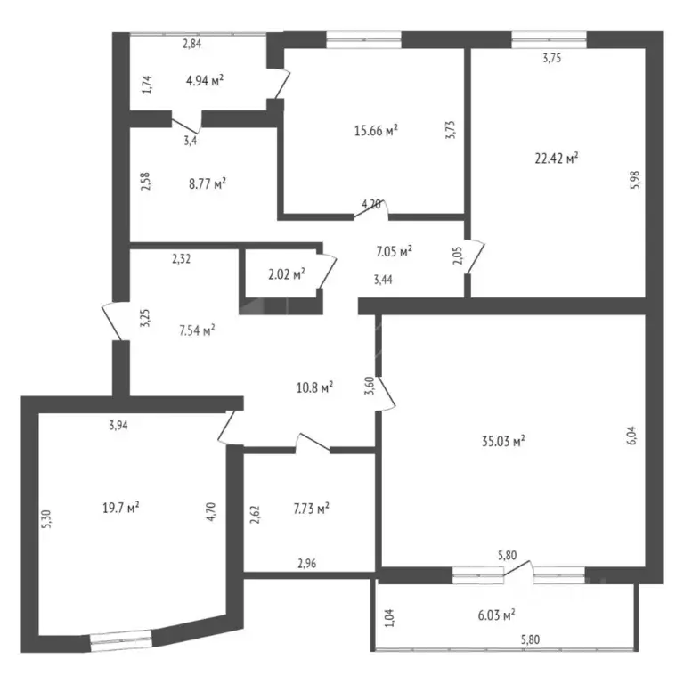 4-к кв. Тюменская область, Тюмень Широтная ул., 112к2 (137.3 м) - Фото 2