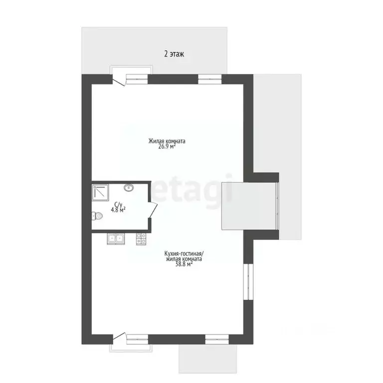 Таунхаус в Ярославская область, Ярославль пос. Мирный, ул. 4-я ... - Фото 2