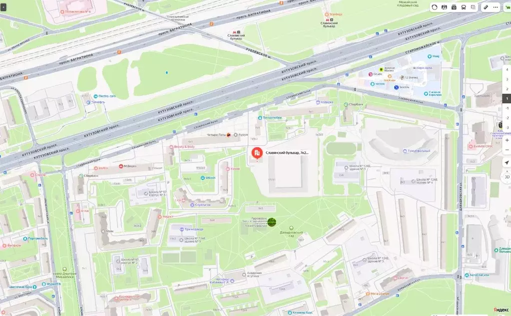 Помещение свободного назначения в Москва Славянский бул., 7к2с2 (275 ... - Фото 1