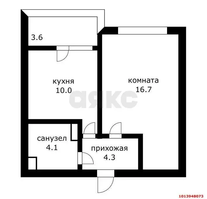 1-комнатная квартира: Краснодар, микрорайон Почтовый, проспект имени ... - Фото 0