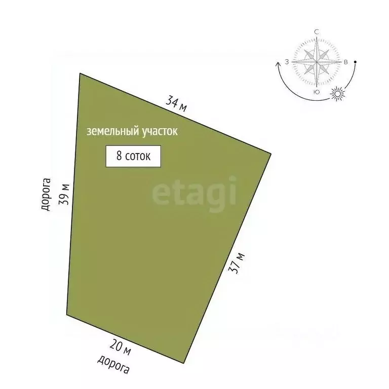 Участок в Крым, Ленинский район, Семисотское с/пос, с. Каменское ул. ... - Фото 2