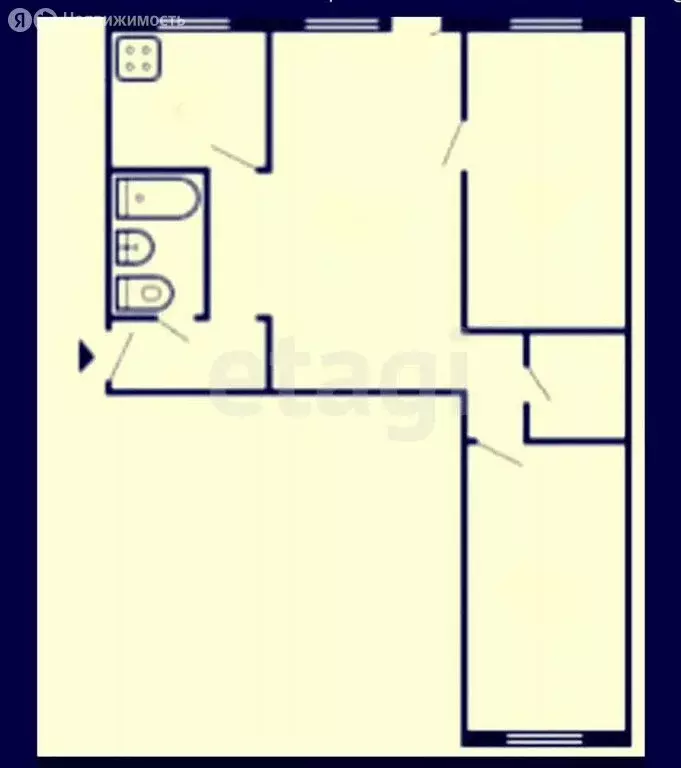 3-комнатная квартира: Иркутск, Донская улица, 19 (53 м) - Фото 1