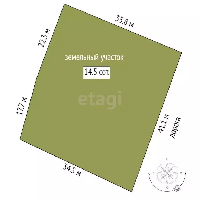 Участок в Тюменская область, Тюменский муниципальный округ, д. ... - Фото 2