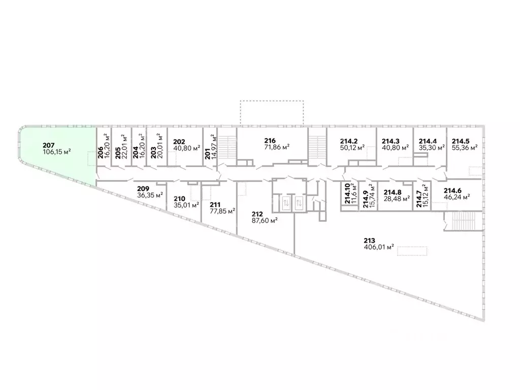 Офис в Санкт-Петербург Гранитная ул., 51 (106 м) - Фото 2