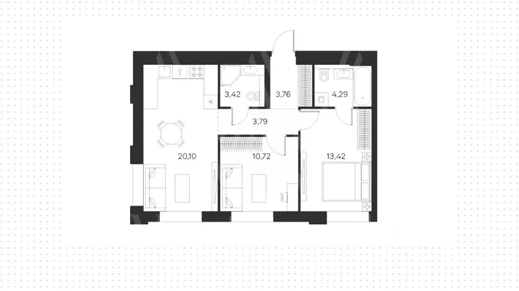 2-к кв. москва автозаводская ул, 26 (59.0 м) - Фото 1