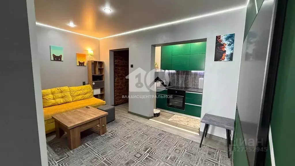 Студия Новосибирская область, Новосибирск ул. Плющихинская, 1 (42.0 м) - Фото 1