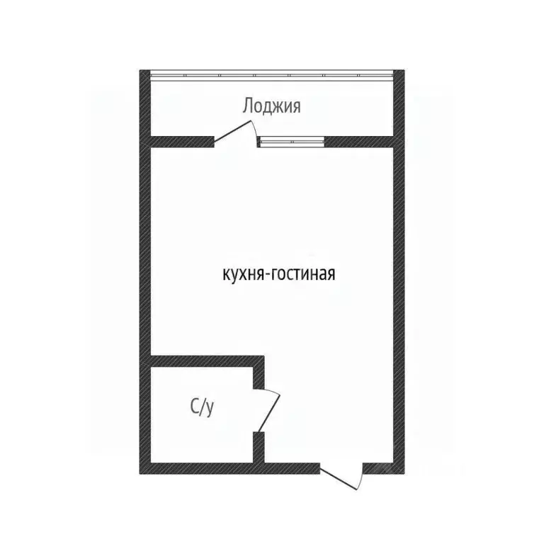 Студия Краснодарский край, Краснодар ул. Евгении Жигуленко, 7 (18.9 м) - Фото 0