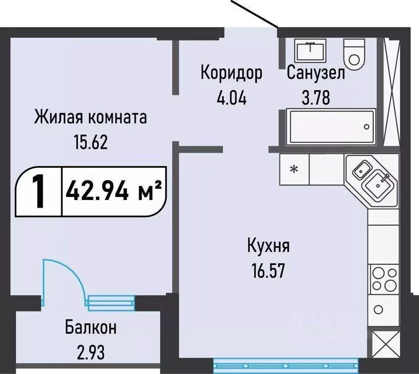 1-к кв. Ставропольский край, Железноводск городской округ, пос. ... - Фото 2