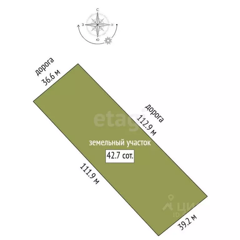 Участок в Ростовская область, Родионово-Несветайский район, ... - Фото 0