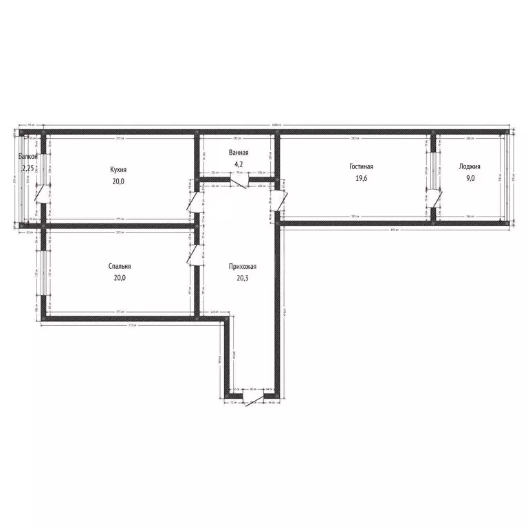 2-комнатная квартира: Махачкала, Кадарская улица, 40 (96 м) - Фото 1