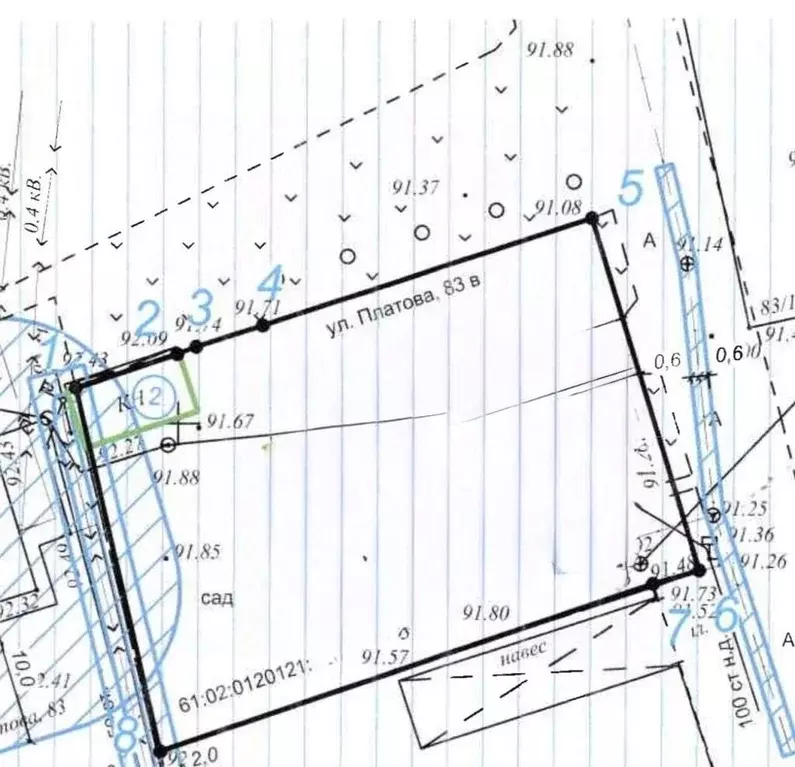 Участок в Ростовская область, Аксай ул. Платова, 83В (10.0 сот.) - Фото 1