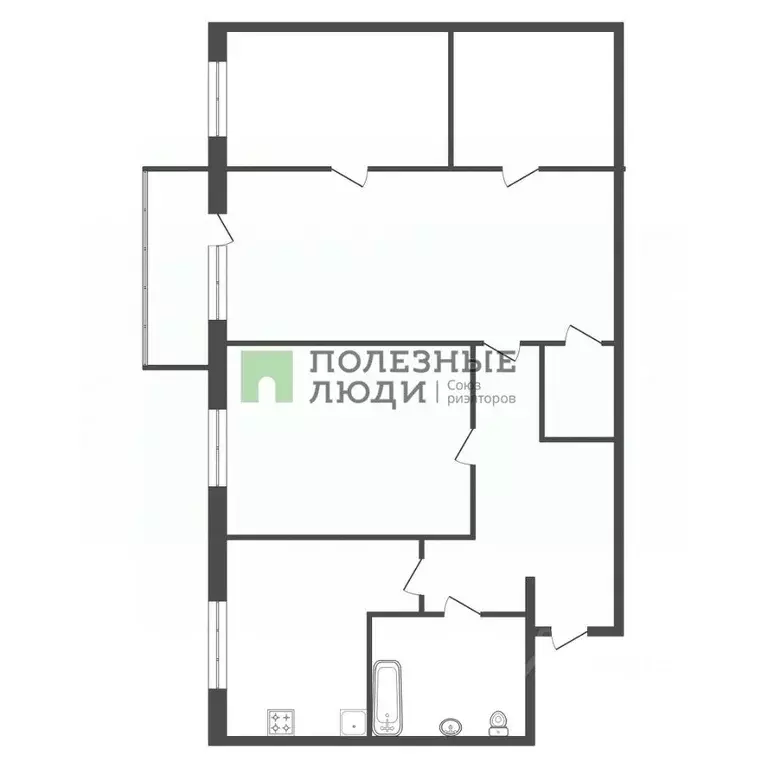 3-к кв. Красноярский край, Красноярск Семафорная ул., 435 (55.5 м) - Фото 2