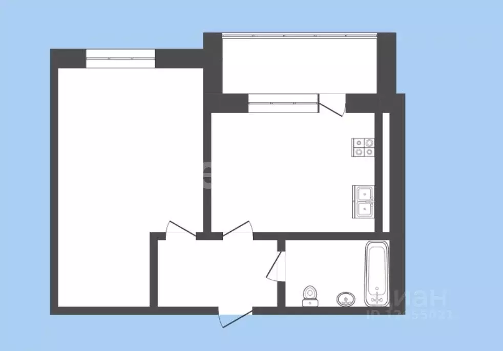 1-к кв. Костромская область, Кострома Самоковская ул., 2А (41.0 м) - Фото 2