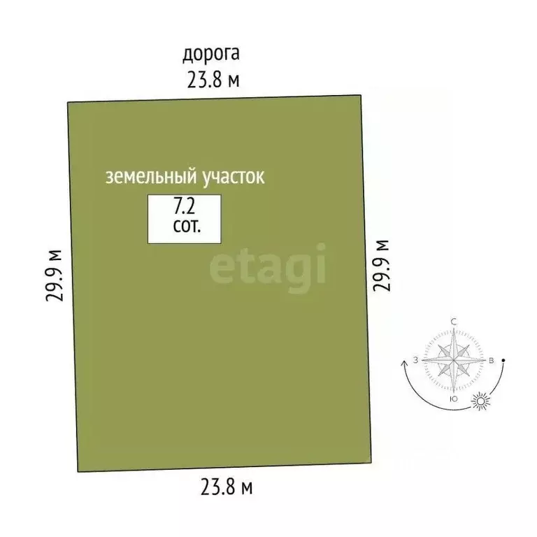 Участок в Тамбовская область, Котовск ул. Хрустальная (7.2 сот.) - Фото 2