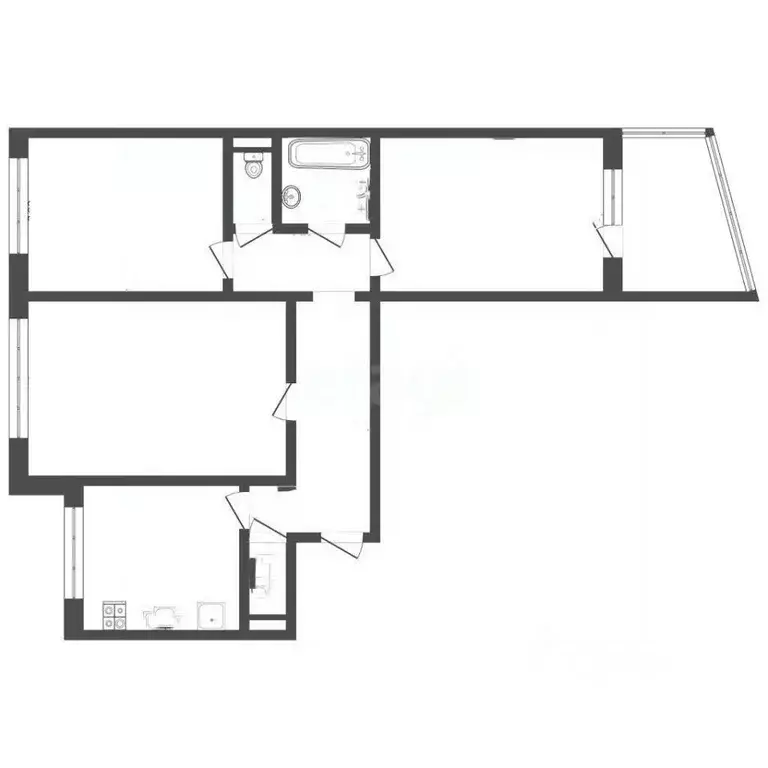 3-к кв. Алтайский край, Бийск ул. Владимира Короленко, 27 (63.7 м) - Фото 2