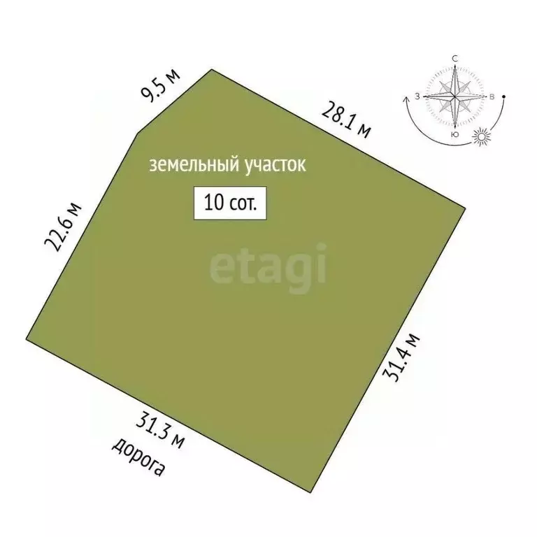 Участок в Саха (Якутия), Покровск ул. Иванова Павла Петровича (1000.0 ... - Фото 2