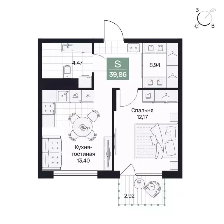 1-к кв. Волгоградская область, Волгоград просп. Имени В.И. Ленина, 59Г ... - Фото 1