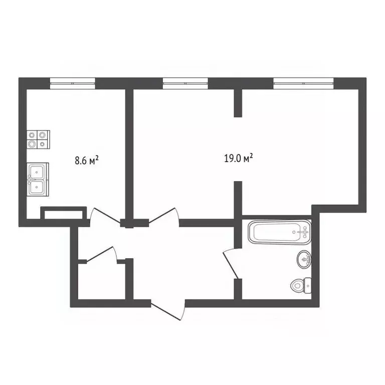 2-к кв. Камчатский край, Петропавловск-Камчатский ул. Маршала Блюхера, ... - Фото 2