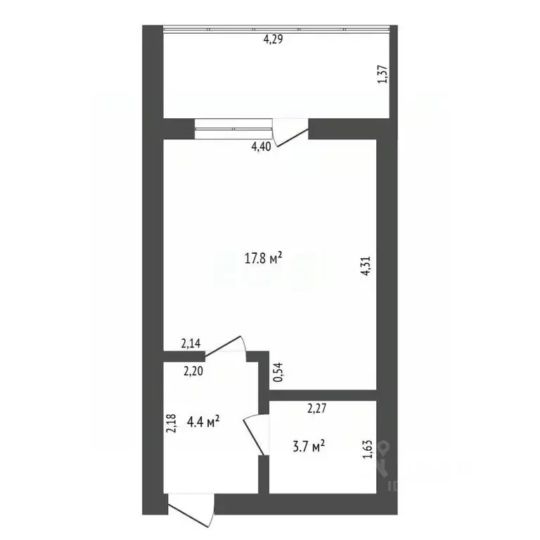 Студия Амурская область, Благовещенск ул. Горького, 229 (25.9 м) - Фото 2
