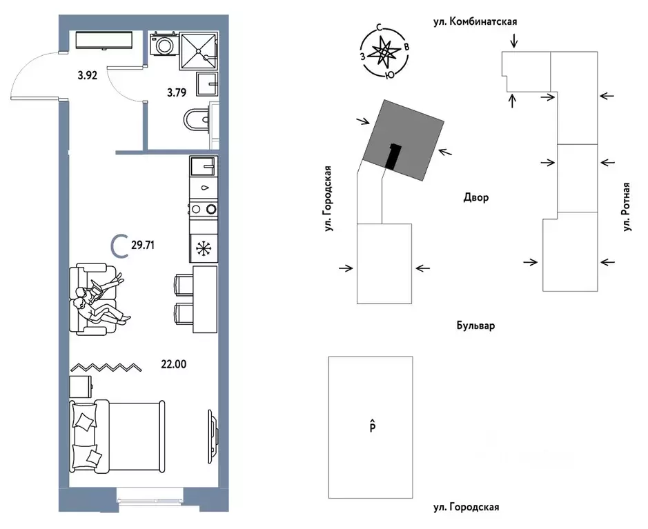 Студия Свердловская область, Екатеринбург муниципальное образование, ... - Фото 1