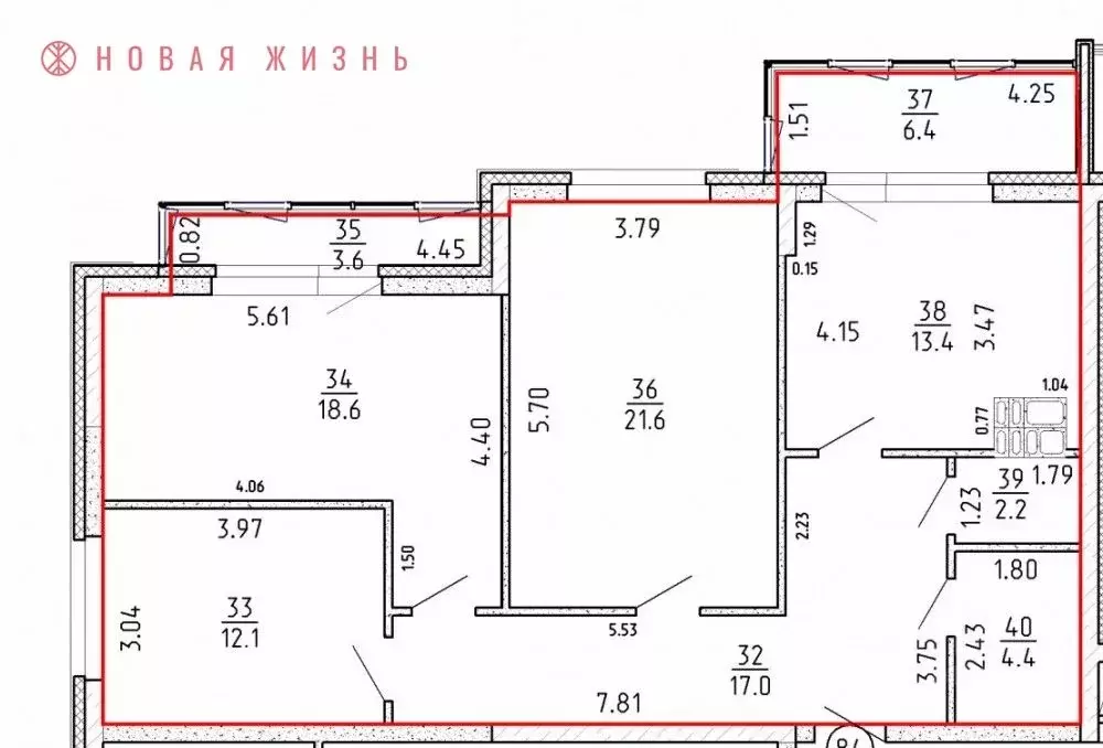 3-к кв. Самарская область, Самара проезд 4-й, 8А (89.3 м) - Фото 0