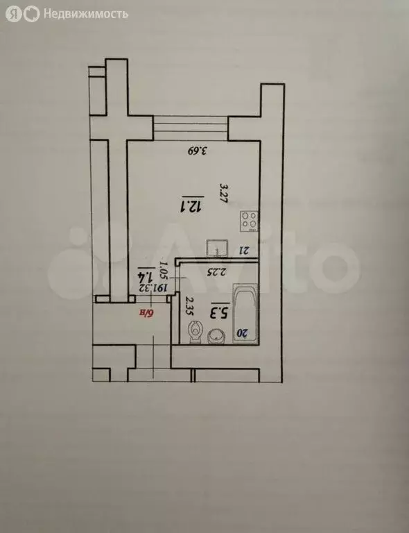 Квартира-студия: Самара, Черемшанская улица, 162 (18.8 м) - Фото 1