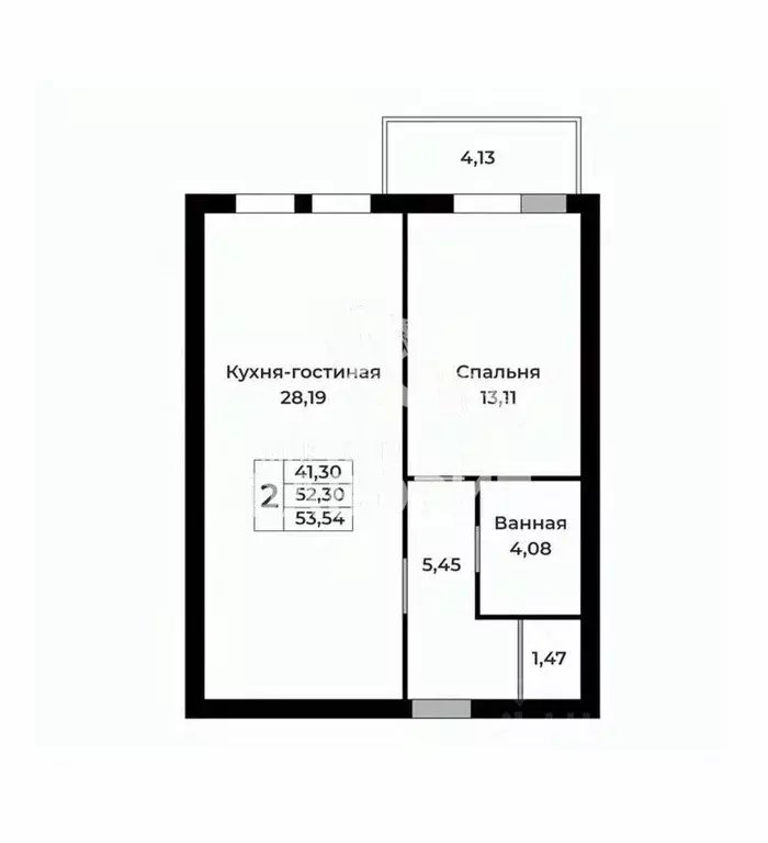 2-к кв. Оренбургская область, Оренбург Липовая ул., 13 (80.95 м) - Фото 2