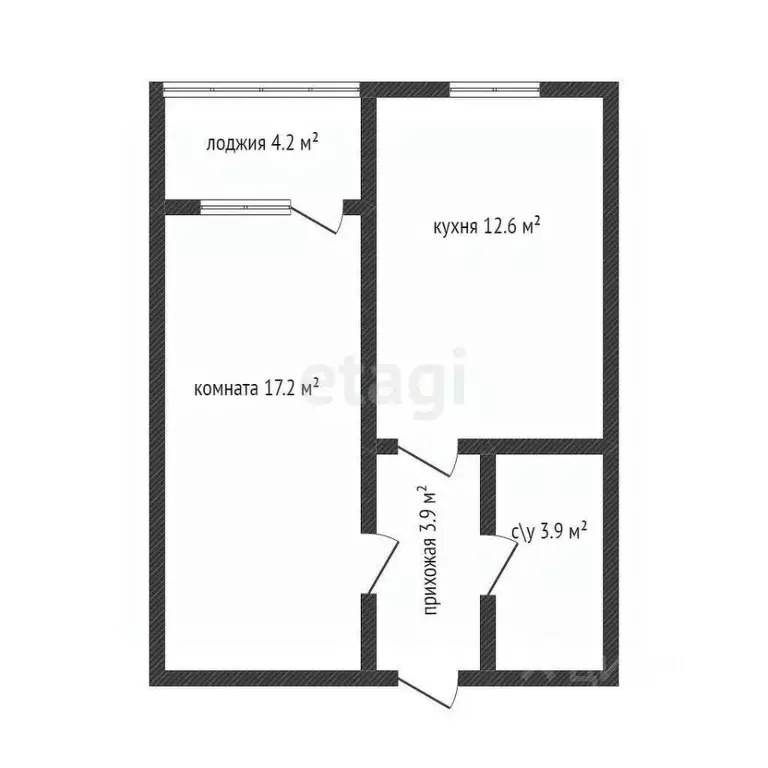 1-к кв. Краснодарский край, Горячий Ключ Новонабережная ул., 1 (37.6 ... - Фото 1