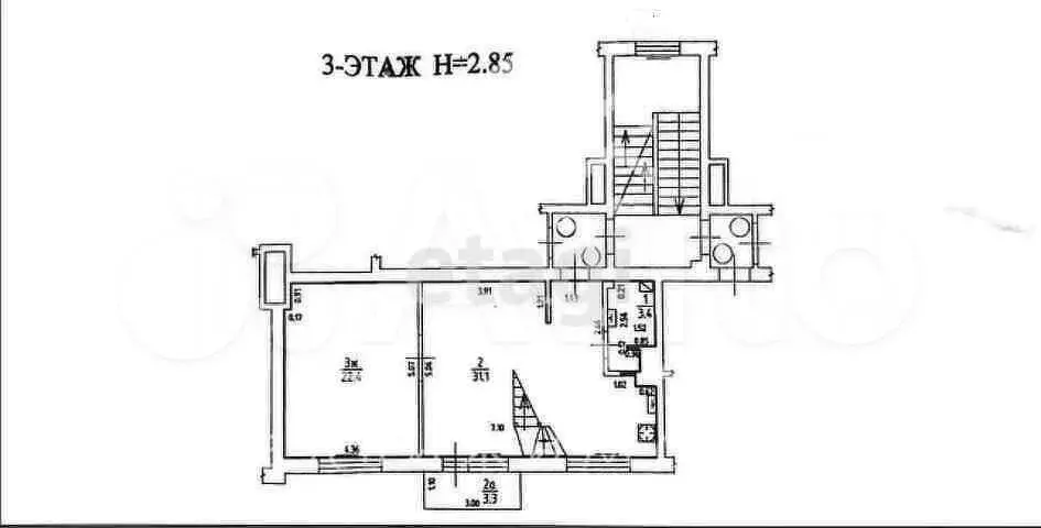 3-к. квартира, 106 м, 3/4 эт. - Фото 0