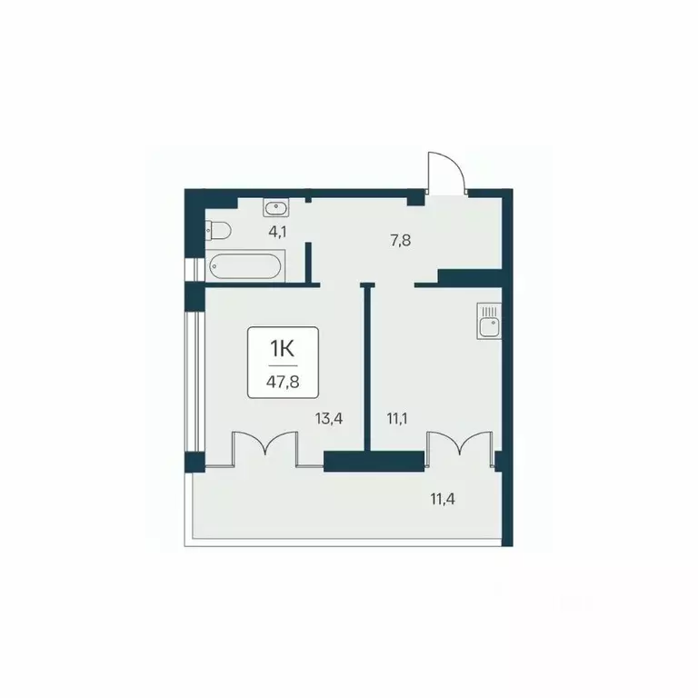 1-к кв. Крым, Алупка ш. Севастопольское, 6Ак3 (47.8 м) - Фото 1