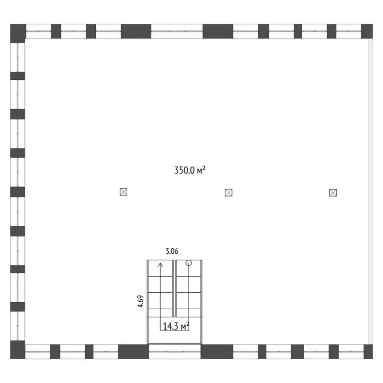 Помещение свободного назначения (350 м) - Фото 1