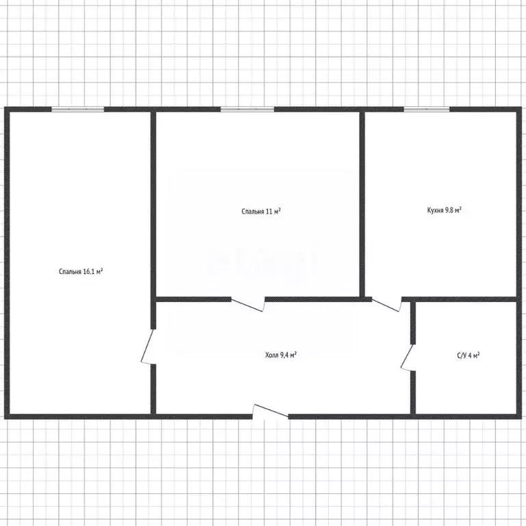 2-к кв. Адыгея, Майкоп 7-й пер., 14 (50.6 м) - Фото 2