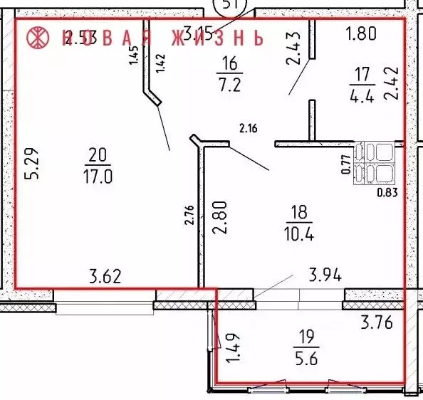 1-к кв. Самарская область, Самара проезд 4-й, 8А (44.6 м) - Фото 1