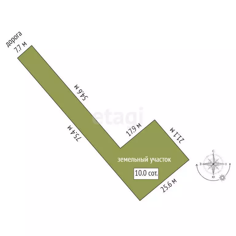 Участок в Тюменская область, Заводоуковский муниципальный округ, село ... - Фото 1