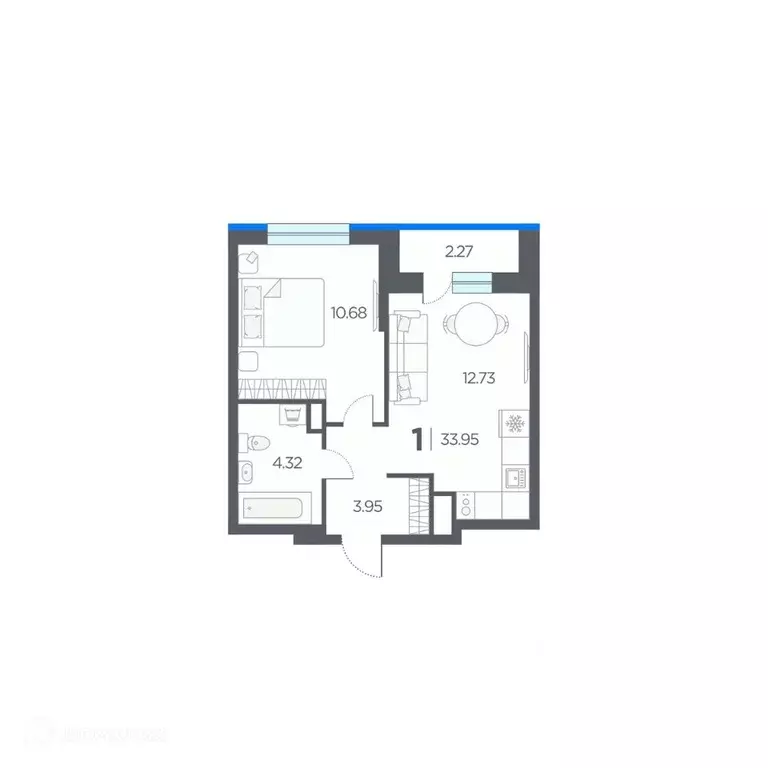 1-к кв. Рязанская область, Рязанский район, Дядьковское с/пос, с. ... - Фото 2