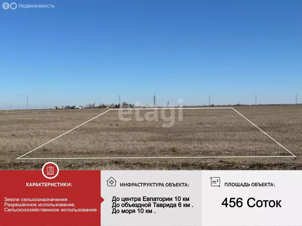 Участок в Сакский район, село Молочное (456.4 м) - Фото 2