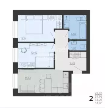 2-к кв. Липецкая область, Липецкий муниципальный округ, с. Ленино ул. ... - Фото 1