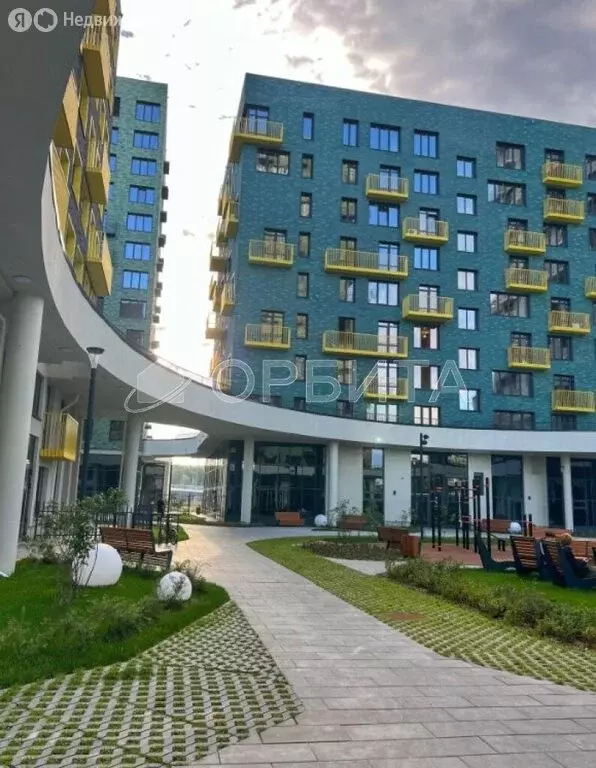 1-комнатная квартира: Тюмень, жилой комплекс В Гагаринском Парке (46.9 ... - Фото 2