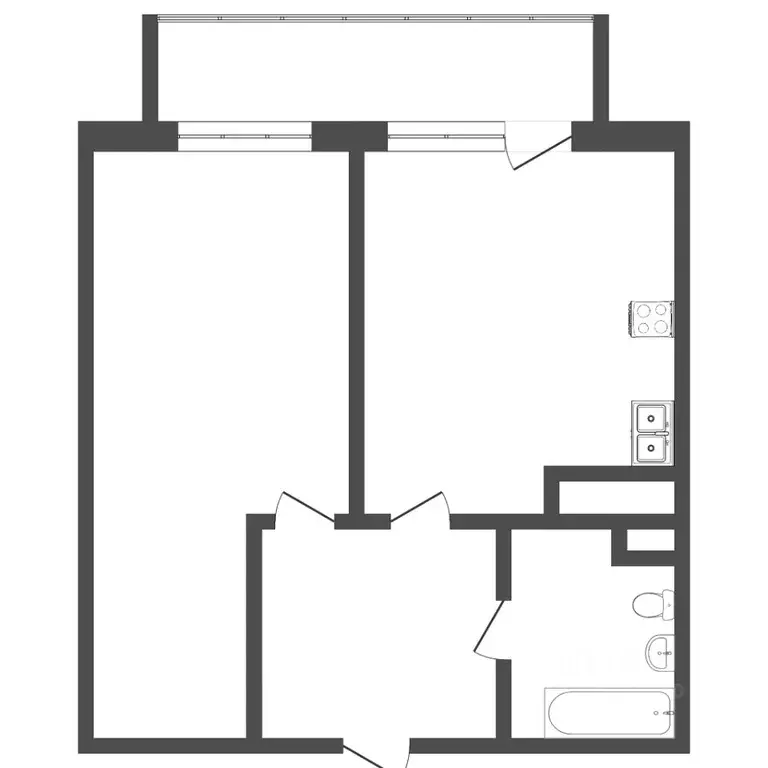 1-к кв. Тюменская область, Тюмень ул. Дмитрия Менделеева, 2к2 (34.0 м) - Фото 2