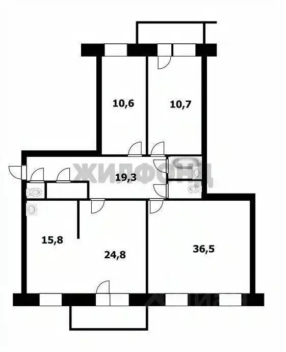 Квартира, 4 комнаты, 141.4 м - Фото 0